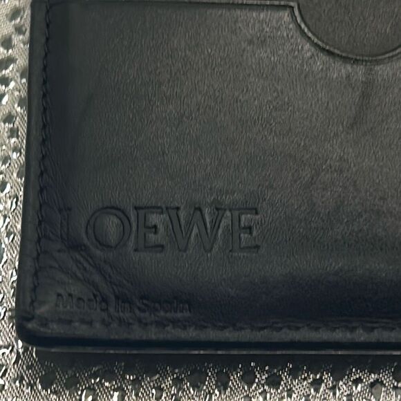 Loewe Anagram Repeat Textured Long Wallet Taupe With Silver Bifold Cardholder - Picture 4 of 10